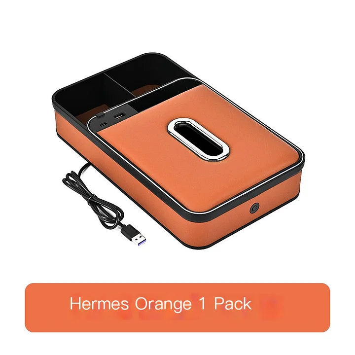 Multifunctional car armrest box